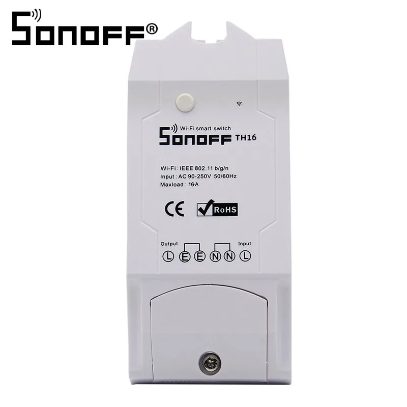 

Sonoff TH16 Sonoff TH10 Temperature Humidity Monitoring WiFi Real-time Smart Switch Smart Home Support AM2301,DS18B20,DHT11