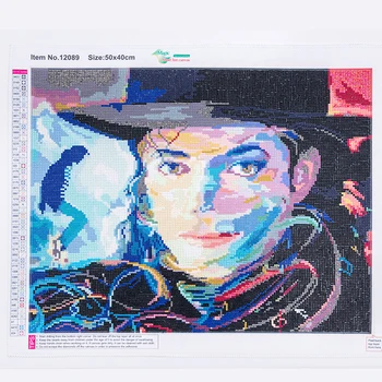 

DUTEY 5D Diamond Painting Full Set "Michael Jackson" Round Rhinestones Photo Embroidery Icon Home Decor Mosaic