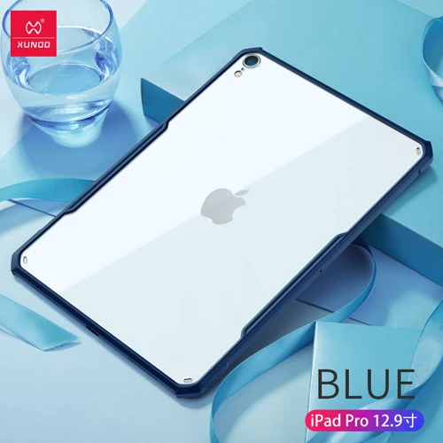 Blue-iPad Pro 12.9 Xundd прозрачная на планшет чехол для iPad Pro 1" 9,7" / подушки безопасности анти-осень противоударный чехол для iPad Pro 12," - Цвет: Blue-iPad Pro 12.9