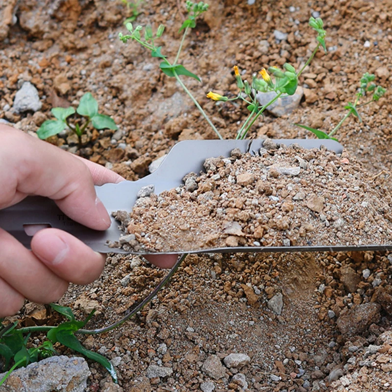 Pure Titanium Ultralight Backpacking Potty Trowel Outdoor Compact Poop