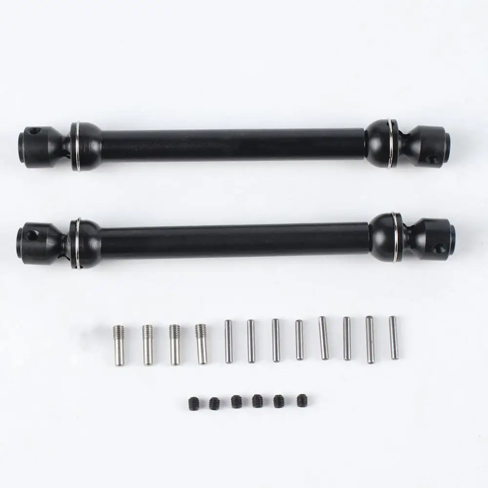 

HOT 2PCS Stainless Steel Universal Drive Shaft Transmission 112-152mm for SCX10 D90 RC4WD RC Crawler Car Part Accessories