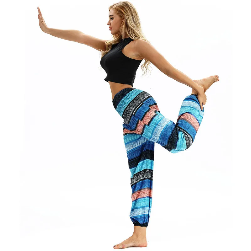 Богемные индийские штаны для йоги, этнический стиль, широкие штаны, индийские штаны с большой промежностью, женские штаны для танца живота, мандала, хиппи, бохо - Цвет: yci 029