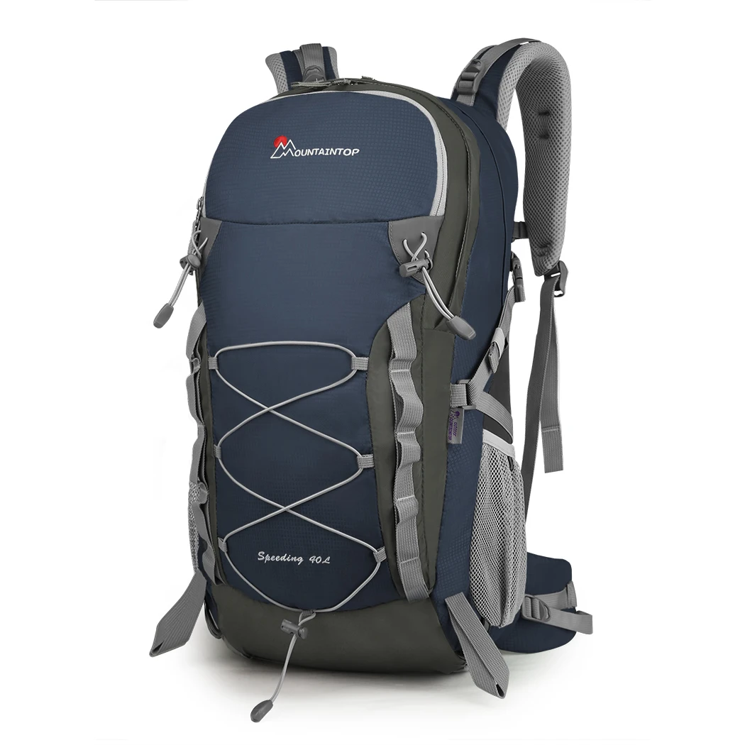 MOUNTAINTOP-mochila de viaje para senderismo para hombre y mujer, bolsa con cubierta  para lluvia, 40L - AliExpress
