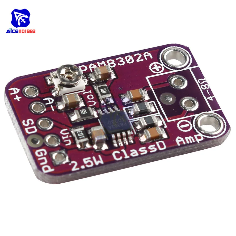 CJMCU8302 PAM8302A 2 5 Вт одноканальный моно Класс D Amp аудио стерео усилитель модуль