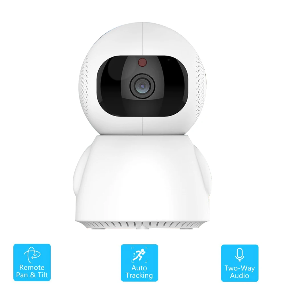 Smart Auto Tracking Home Security Camera Motion Detection Two Way Audio WiFi IR Night Vision Baby Monitor Pan 355 Tilt 90 | Безопасность