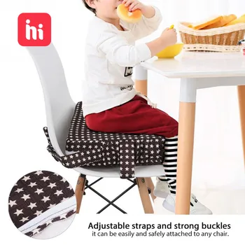 

HIPAC Chrilren Increased Chair Pad Soft Baby Children Dining Cushion Adjustable Removable Chair Booster Cushion Pram Chair Pad