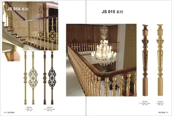 

Freeshipping Al-Mg alloy column Floor Mount Newel Post Pair