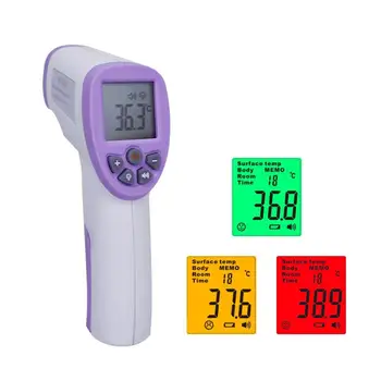 

No-contact Thermometer Infrared Forehead Thermometer Gun For Baby&Adult Digital Backlight Thermometers Body With Storage Bag
