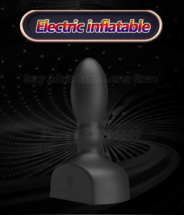 Plug Anal Inflável Vibratório Dilatador de Próstata Mr-Play Buttplug