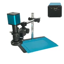 Автофокус SONY сенсор IXM290 HDMI USB видео промышленный Автофокус микроскоп камера+ 180X 300X C-Mount объектив+ кронштейн Подставка