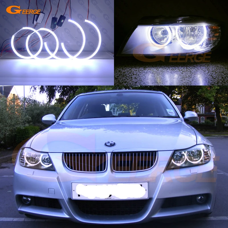 Для BMW E90 E91 LCI 2009 2010 2011 2012 светильник на голову отличный ультра яркий COB led angel eyes halo
