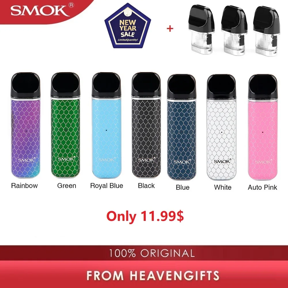Набор SMOK novo стартовый набор pod cobra покрытый vape pen с аккумулятором 450 мАч 2 мл емкость