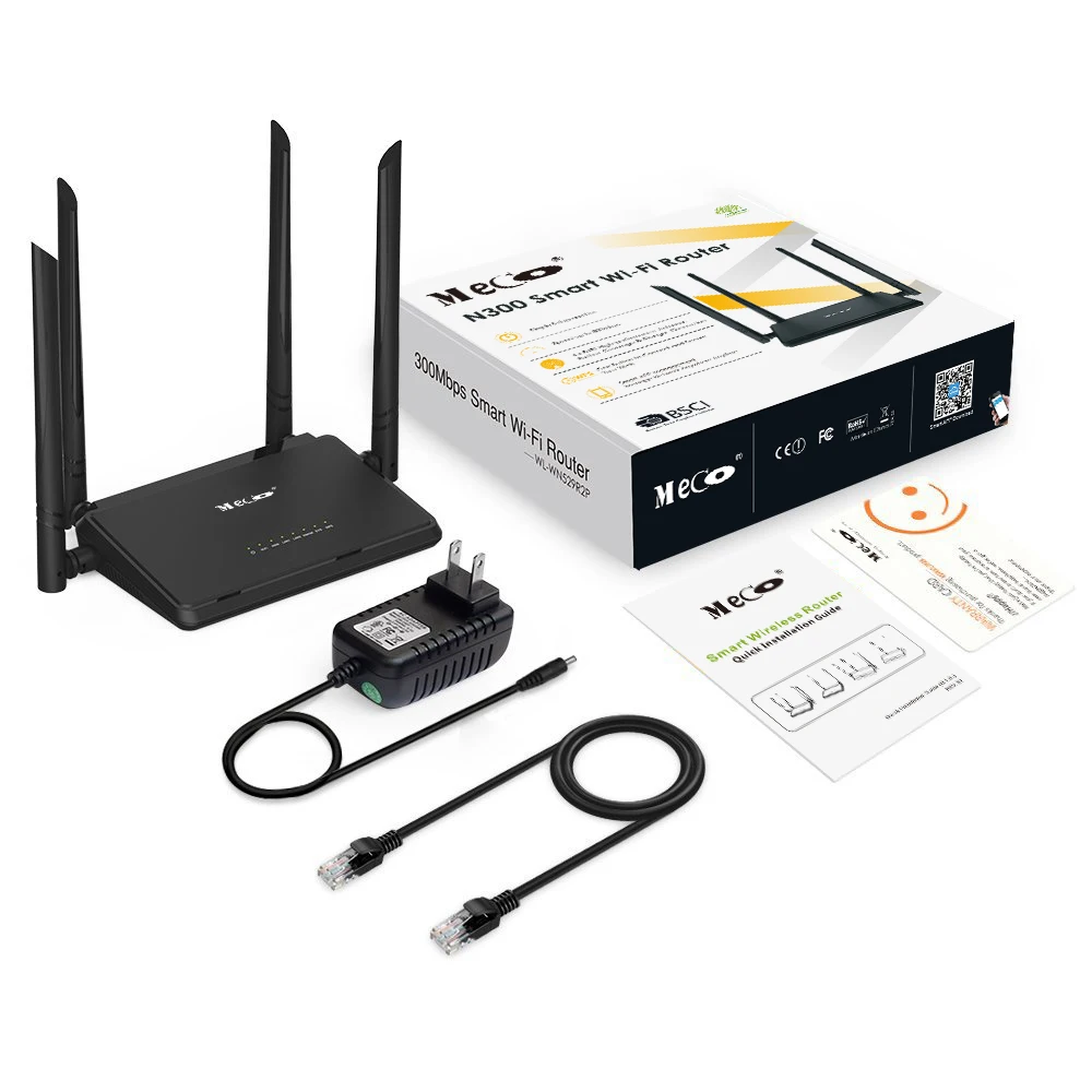 4x5dBi 300 Мбит/с Wi-Fi маршрутизатор 2,4 ГГц Диапазон Беспроводной маршрутизатор расширитель приложение управление расширитель сигнала с умным приложением родительский контроль