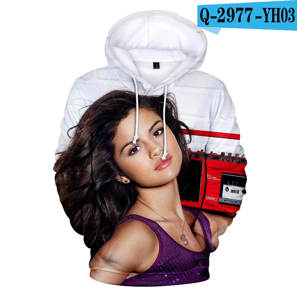 H-style Selena Gomez, большие размеры, толстовка с капюшоном, толстовки для мужчин и женщин, уличная одежда, толстовки, товары, модная одежда - Цвет: H-style