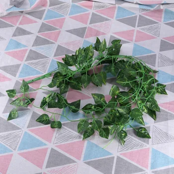 

Artificial Fake Scindapsus Leaves Greenery Ivy Vine Plants for Home Decor Indoor Outdoor (Scindapsus Leaves)