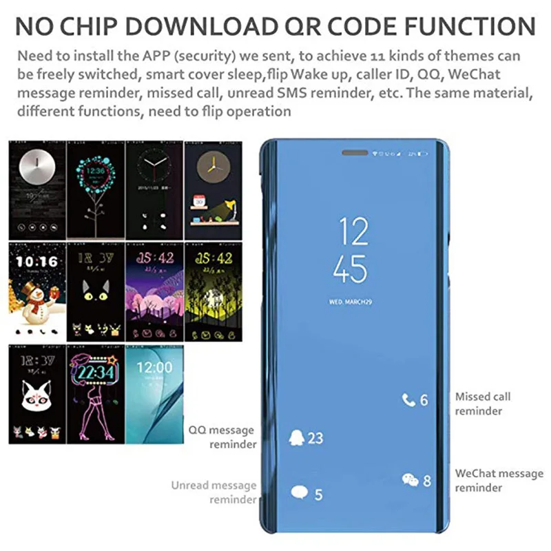 Smart Mirror Case For Samsung Galaxy A51 A71 A50 A70 S20 Plus Ultra S10E S8 S9 S10 Plus Lite A30 A10 A20S A10S A80 A90 Case Cov Smart Mirror Case For Samsung Galaxy A51 A71 A50 A70 S20 Plus Ultra S10E S8 S9 S10 Plus Lite A30 A10 A20S A10S A80 A90 Case Cov