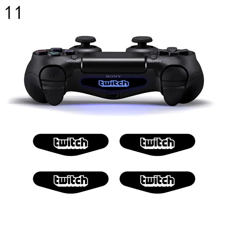 11 4 шт./компл. светильник бар светодиодный наклейки для тела для Playstaion4 PS4 геймпад светильник крышка панели наклейки для PS4 контроллер - Цвет: 11