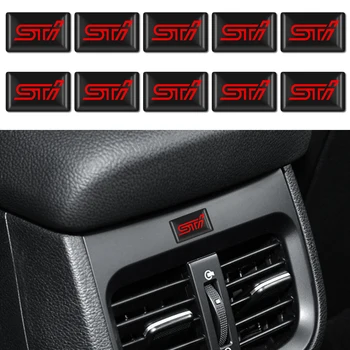 

3D Car Styling Decorative Epoxy Resin STI Emblem Badge Sticker Decals For Subaru Forest Human Lion XV Impreza WRX WRC Accessorie