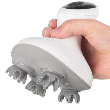 

MINI Four-Headed Electric Scalp Massager Waterproof Cordless Prevent Hair Loss Body Deep Tissue Vibrating Kneading Health Care
