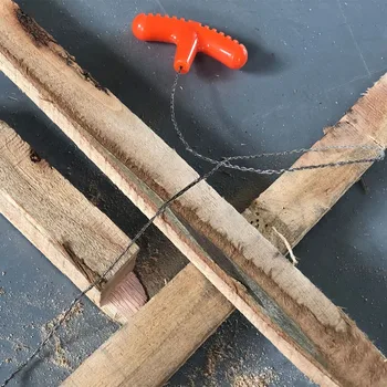 Manual Hand Steel Rope Chain Saw Practical Portable Emergency Survival Gear Steel Wire Kits Travel Tools Outdoor Camping Hiking 4