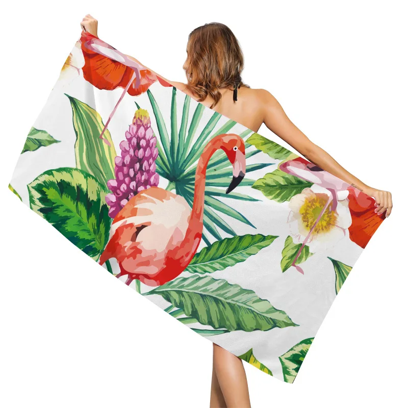 

Summer Towels Quick Drying Beach Cushion 160x80cm Bath Towel Yoga Mat Sand Free Flamingo Beach Towels Portable Picnic Cloth