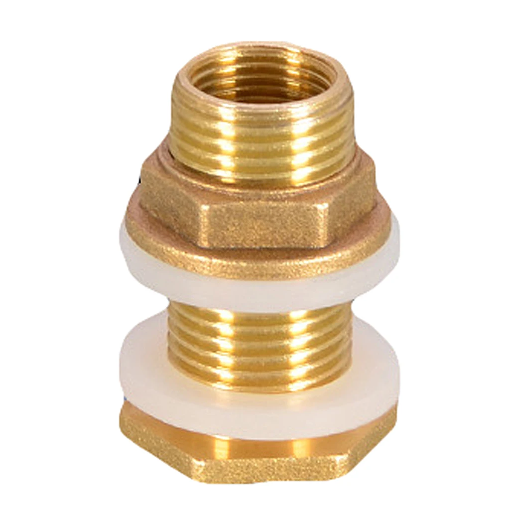 Solid Brass Water Tank Connector Fittings Leak-proof  M1/2'' M3/4'' M1'' Adapter