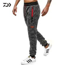 Daiwa Clothing Pants Summer Men Breathable Pocket-Trousers Drawstring Loose Zipper