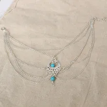 Европейский и американский открытый Бирюзовый капли воды ножной браслет украшения для ног женские алиэкспресс Лидер продаж Ретро Национальный Ветер A