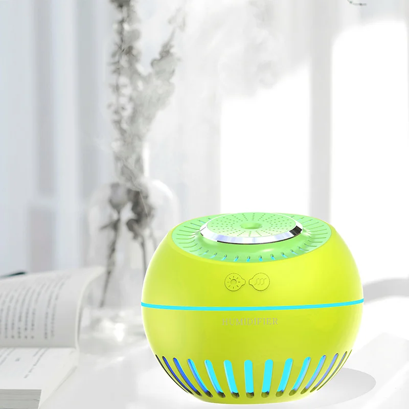 

Mini Ultrasonic Air Humidifier 380ml USB Aroma Diffuser Essential Oil Aromatherapy 4 Color LED Night Light Lamp With power Bank