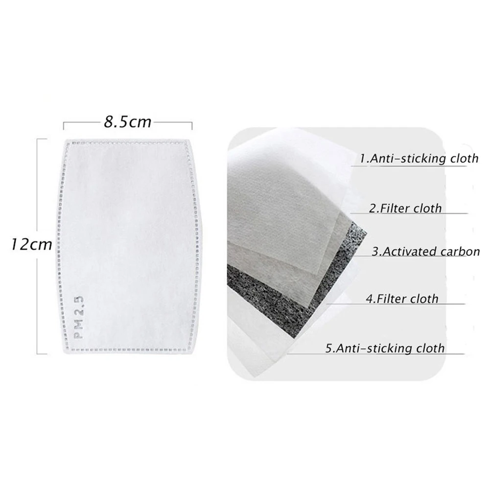 4/10 Pcs PM2.5 Filter paper Anti Haze Mouth Mask Anti Dust mouth Mask Filter Five-layer Filtration Health Care 4/10 Pcs PM2.5 Filter paper Anti Haze Mouth Mask Anti Dust mouth Mask Filter Five-layer Filtration Health Care