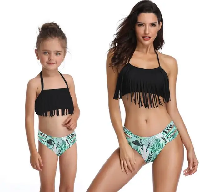 2020 New Family Matching Clothes Mother Daughter Swimwear Mom Daughter Swimsuit Mommy And Me Swimwear Clothes Family Look