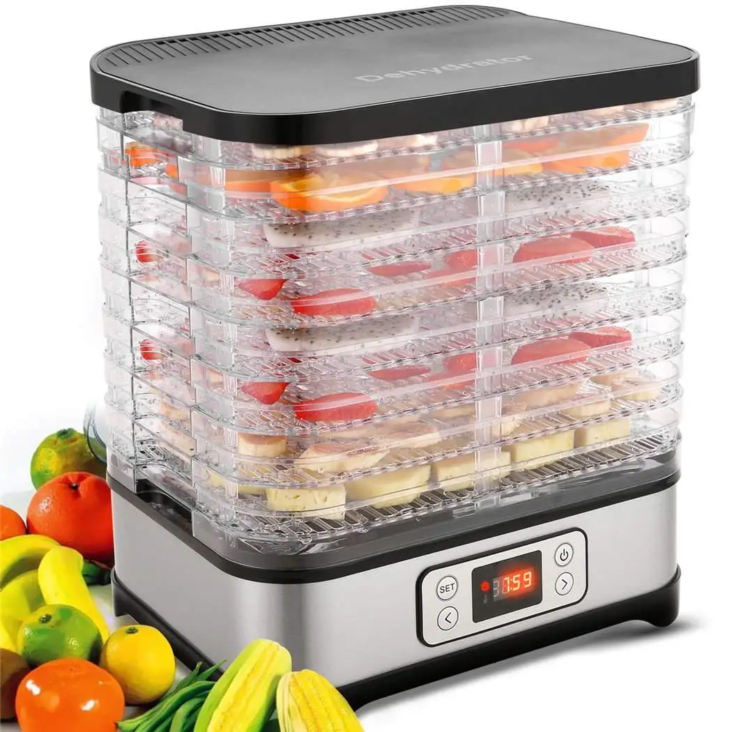 

Stackable Trays Food Dehydrator Machine Electric Multi-layer Food Appliances Preserver