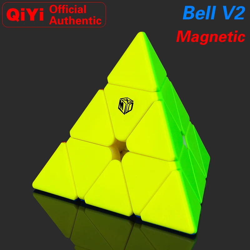 

QiYi 3x3x3 Magnetic Bell V2 Pyramid Magic Cube MoFangGe XMD Magnet 3x3 Speed Twisty Puzzle Educational Toys For Children