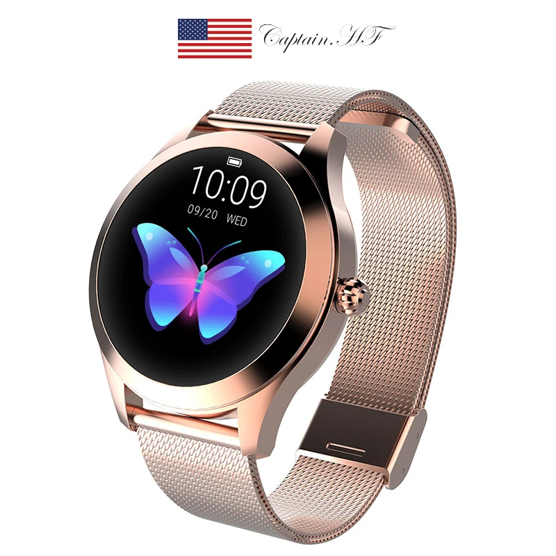 

US Captain Smart Watch, Fashion Smart Watch Women Lovely Bracelet Heart Rate Monitor Sleep Monitoring Smartwatch