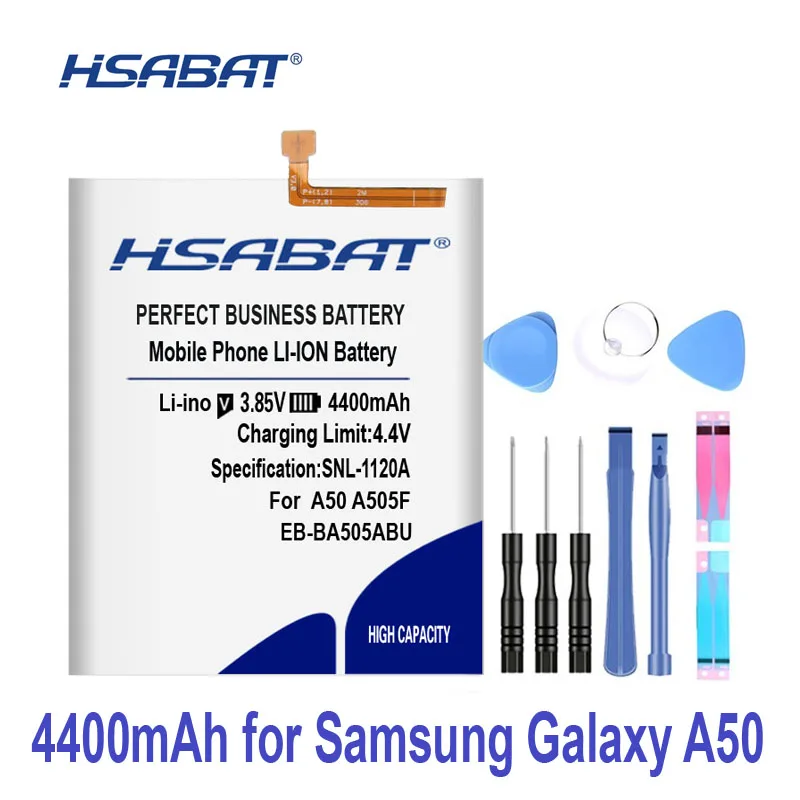 HSABAT 4400 мА/ч, EB-BA505ABN EB-BA505ABU Батарея для samsung Galaxy A50 A505F SM-A505F