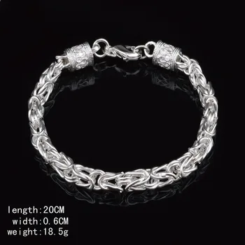 

CH-1065 Sterling Silver Anniversary Gift Creative Vintage Bracelets For Women Lovers Trendy Handmade Jewelry Gift