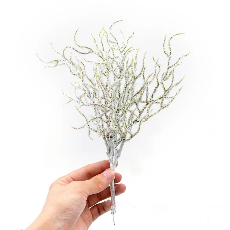 

60 Pieces/10 Bunches Simulation Flower Simulation White Grass Plant Artificial Flowers for Wedding Christmas Decor DIY