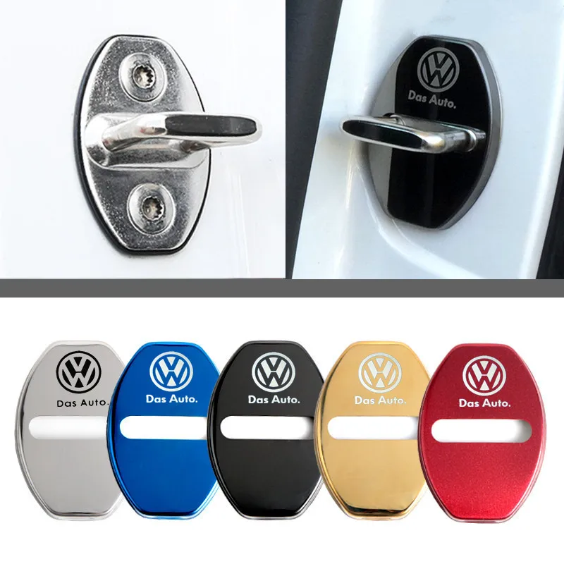 

case for Volkswagen VW Passat B5 Jetta Bora Golf MK4 Polo Door Lock Cover sticker Accessories Car Styling