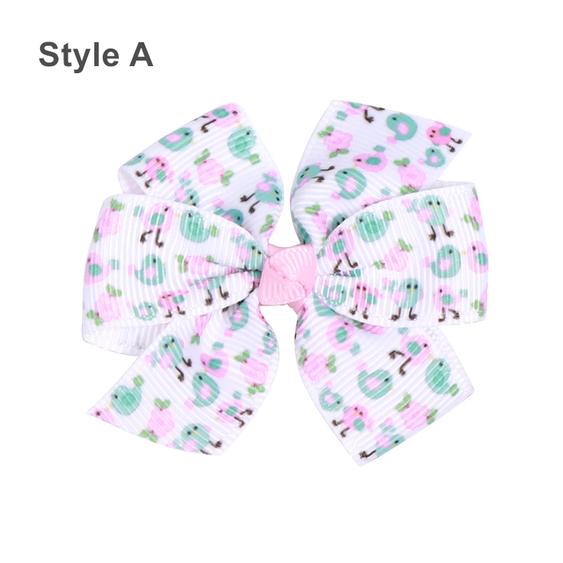 style A-5 Детские цветные заколки с бантом из ленты для девочек, детские заколки для волос, заколки для волос, аксессуары для волос, детские головные уборы, 20 цветов - Цвет: style A-5
