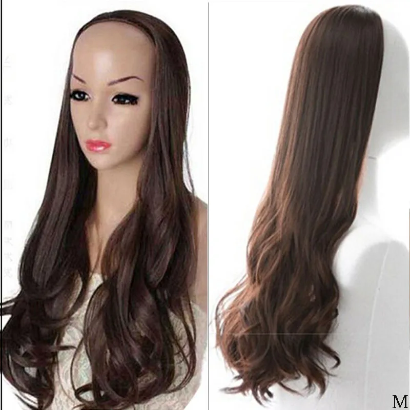 wavy hair half wig