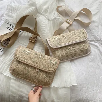 

2019 Fashion Straw Bag Women Bohemia Woven Summer Beach Bag Single Shoulder Messenger Bags Ladies Handbag Bolsa Feminina#H25