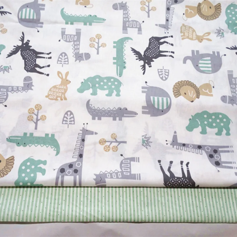 

Cartoon Animal Lion Cotton Fabric for Diy Baby Quilting Cushion Blanket Scrapbook Sewing Decor tecidos para costura Tissus Tilda