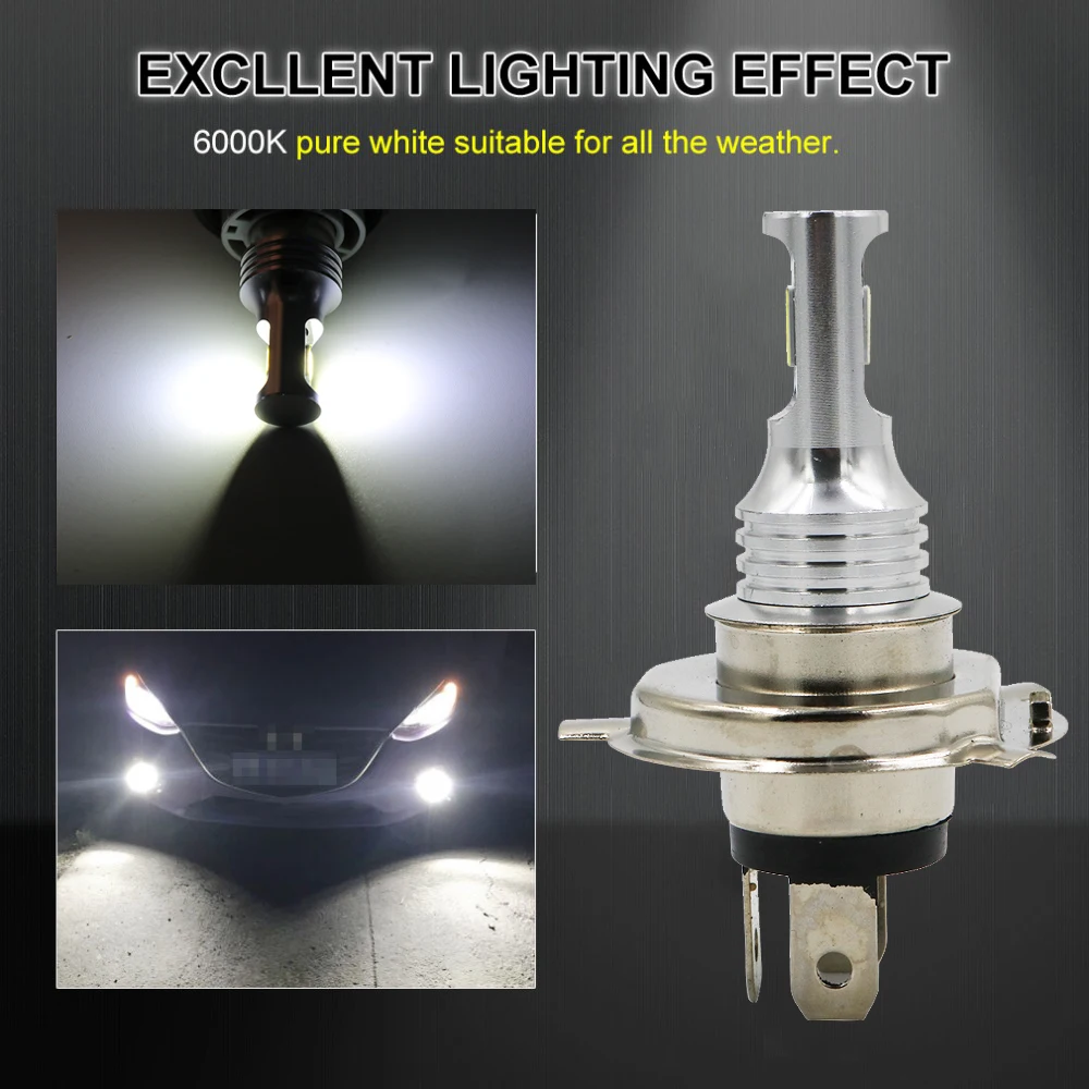 YSY 2 шт. H4 светодиодный лампочка супер яркий 2 3570SMD Автомобильные противотуманные фары 12 В 8 Вт белый день вождения ходовая лампа автоматическая светодиодная H6M BA15S 1156 лампа