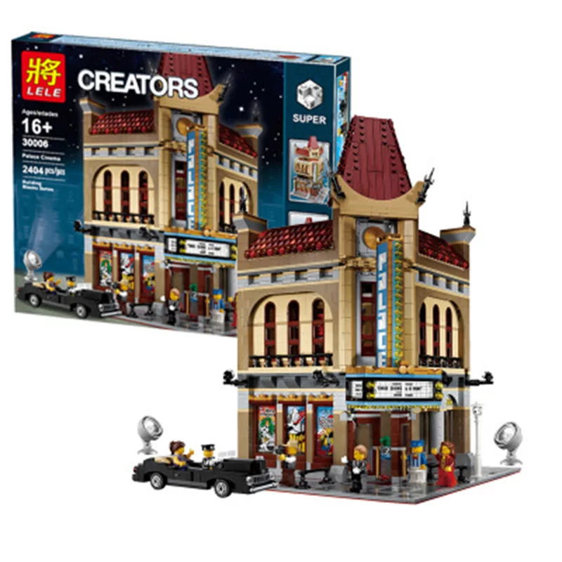 

15006 City Street Palace Cinema Model Building Blocks Set Compatible Legoinglys10232 Classic House Architecture Toys