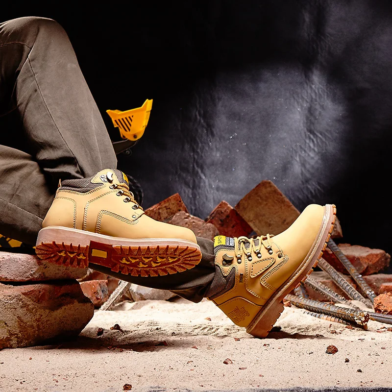 

Yellow Cat Leather Ankle Boots Men Timber Men Casual Shoes 2020 land Work Boots Men Waterproof Bot Men Winter Shoes Big Size