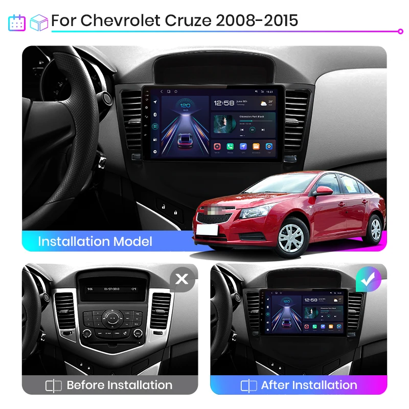 Junsun V1 Pro 8g+128g For Chevrolet 
