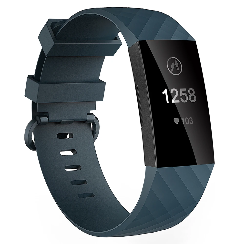 dark bule Baaletc для Fitbit Charge 3 Band TPU SmartWatch Charge 3 красочный регулируемый браслет сменный ремешок для Fitbit Charge3 - Цвет: dark bule