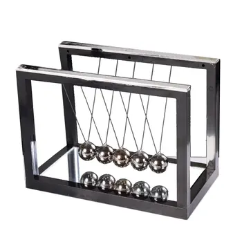 

Newton Desk Table Decor Metal Cradle Pendulum Ball Physics Science Pendulum Steel Balance Ball home office Decoration