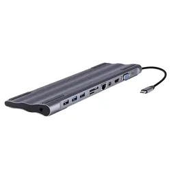 Usb-c док-станция Thunderbolt 3 адаптер 11 в 1 Тип C концентратор с Hdmi Rj45 Vga Usb3.0 все в одном концентратор для Macbook и C-тип ноутбука