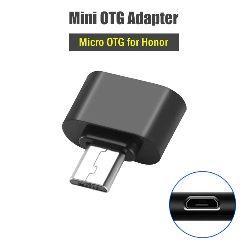 Адаптер USB к Micro OTG для Huawei Honor 10i 20i 10 20 Lite 6A 6C 6X 7 7A 7C 7X 8A 8C 8S 8X Pro Play 4T 9A 2 шт. | Мобильные